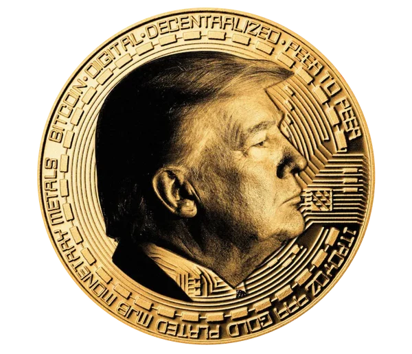 TRUMP FIRST EDITION GOLD BITCOIN COIN
